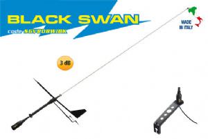 Supergain Antenna- Black Swan 860mm Universal VHF antenna (click for enlarged image)